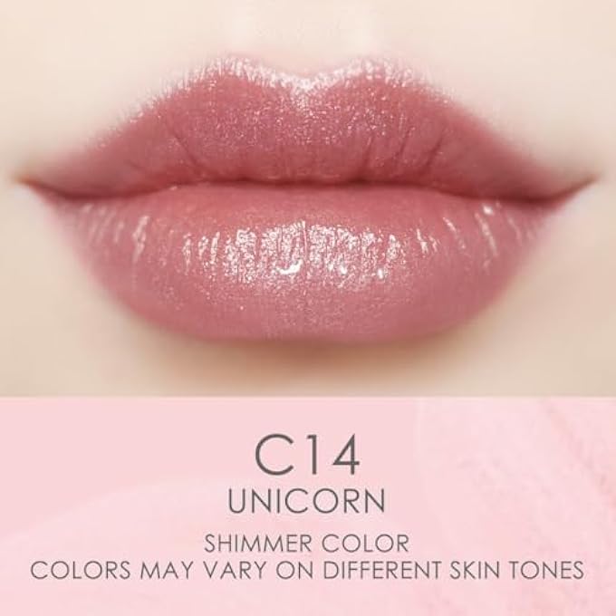 CATKIN TINTED LIP BALM GLITTER LIP STAIN ULTRA HYDRATING LIP MOISTRURIZER LIP CARE WITH VITAMIN E NOURISHING FOR CRACKED & DRY LIPS 0.12 OZ C14 UNICORN - PLUM - Image 2